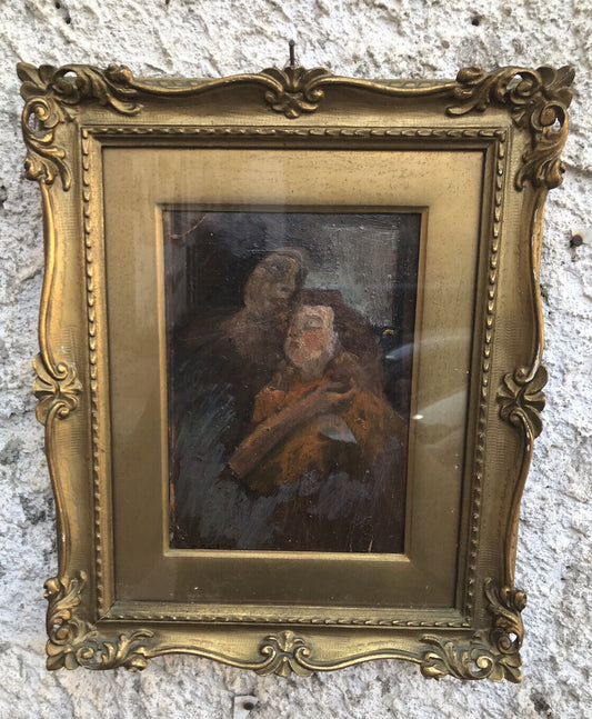 QUADRO ANTICO CARLO BACCARI DIPINTO A OLIO