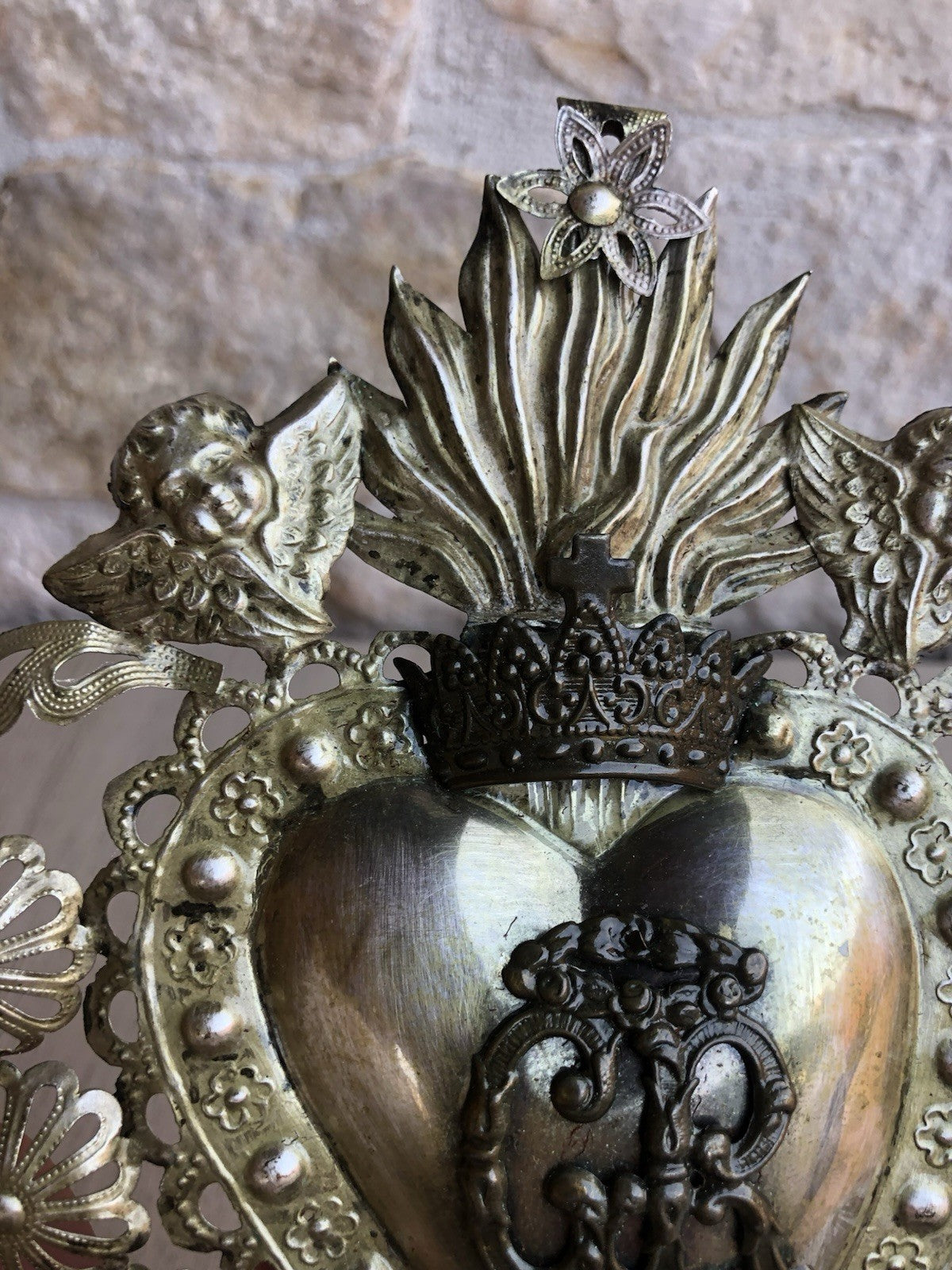 Ex Voto Cuore Sacro PGR In Metallo