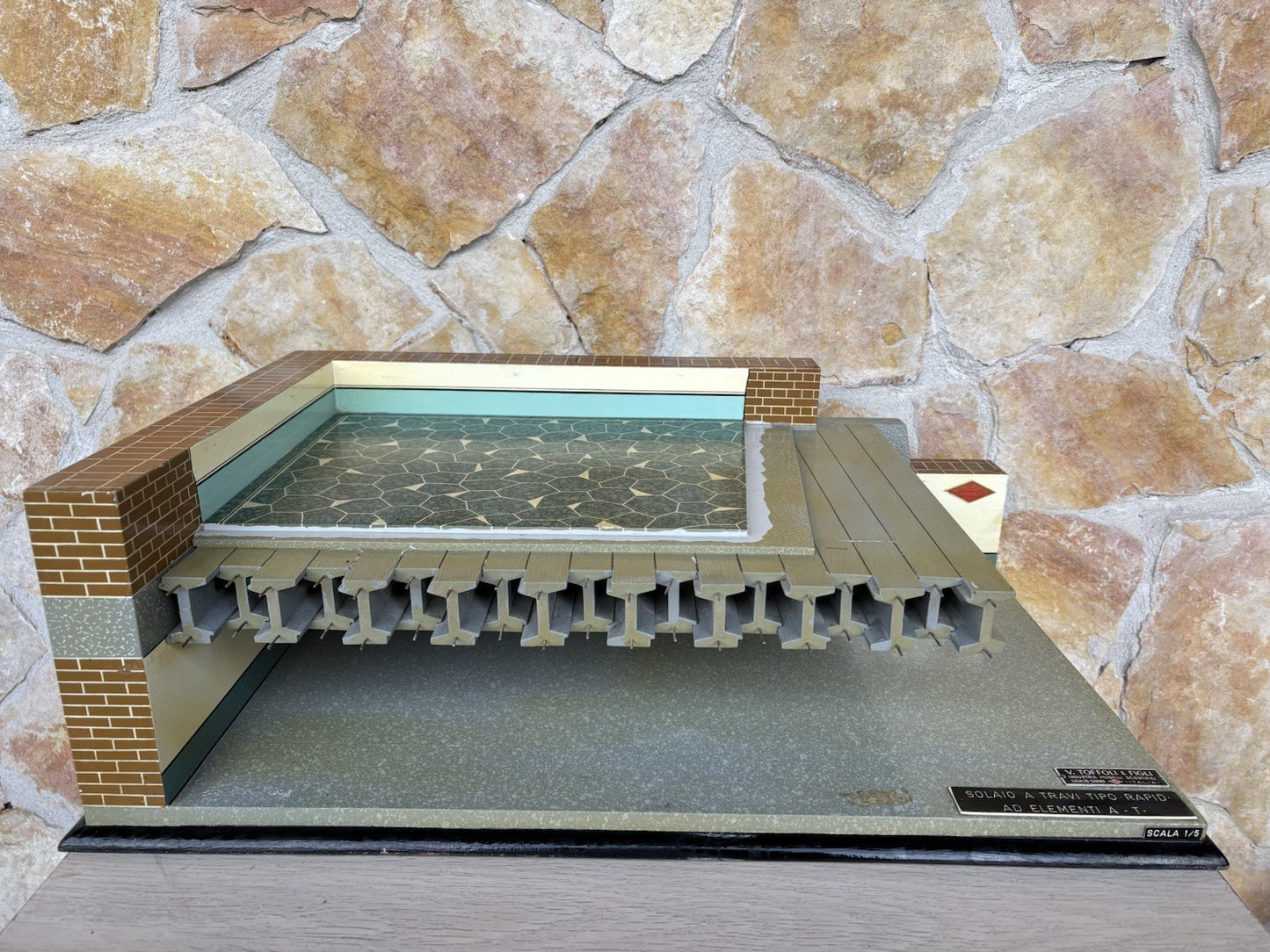 Modello Architettonico Didattico Anni ‘50- Toffoli E Figli