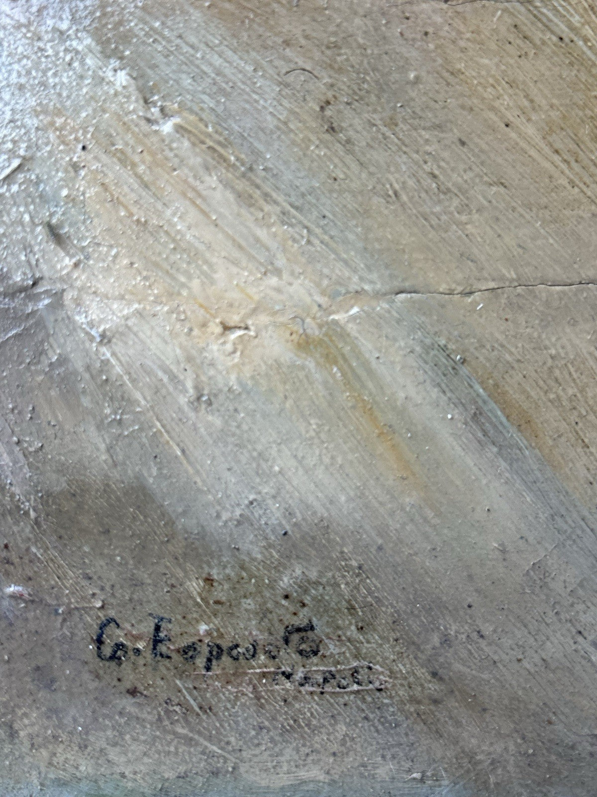 Quadro -Figura Di Donna- dipinto a olio su tavoletta