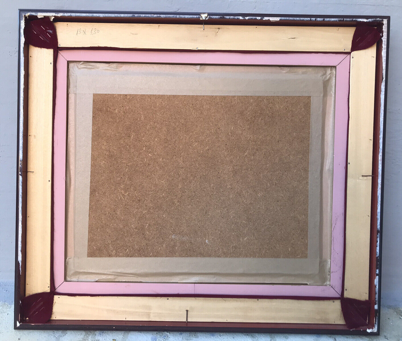 QUADRO VINTAGE DIPINTO A OLIO SU MASONITE
