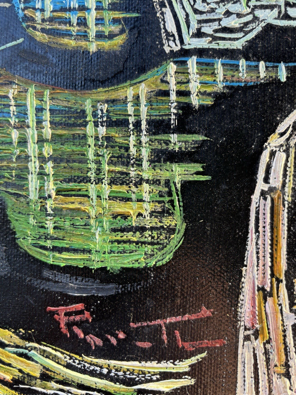 Quadro -Paesaggio- Marcello Piacentini dipinto a olio su tela