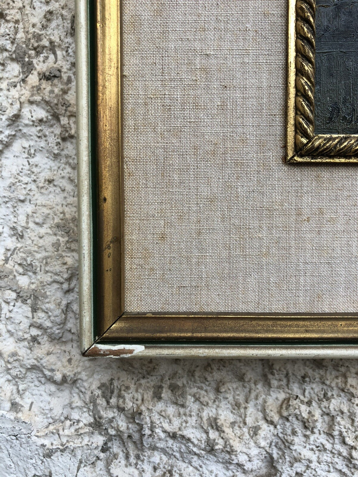 Quadro vintage -Mercato- dipinto a olio
