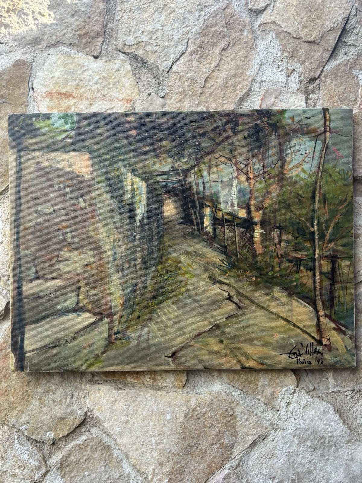 Quadro -Paesaggio- Ena Villani dipinto a olio su tela