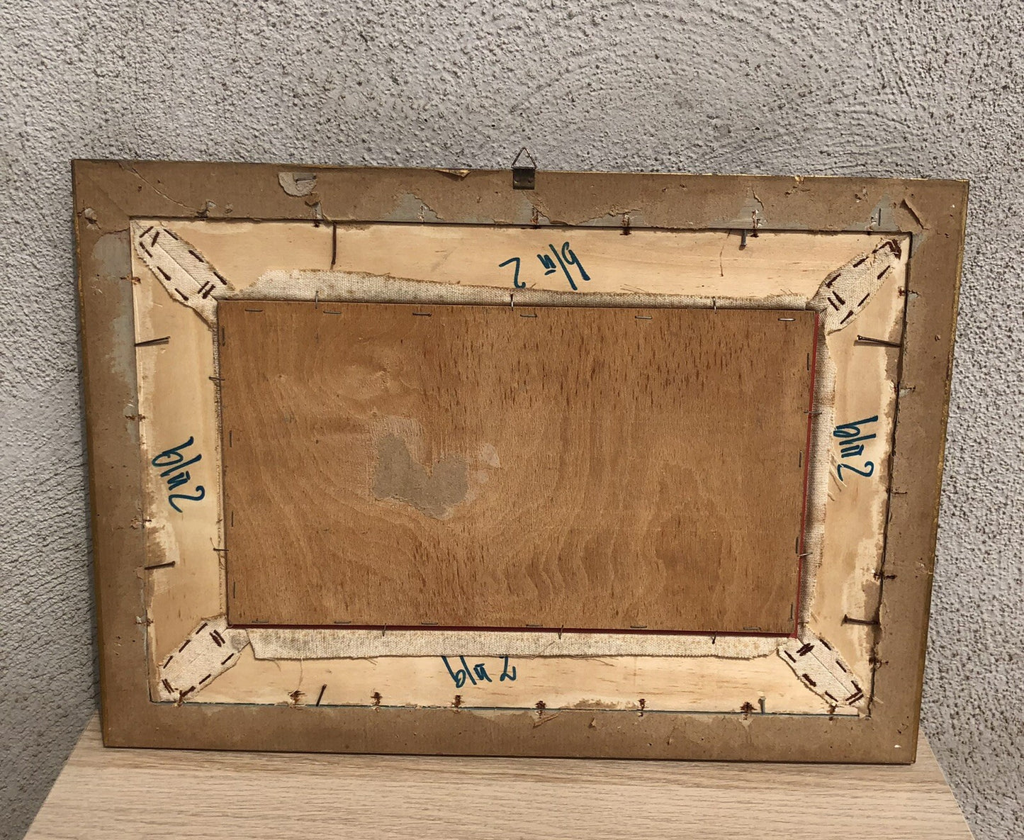 Quadro vintage -Marina- dipinto a olio su tavola