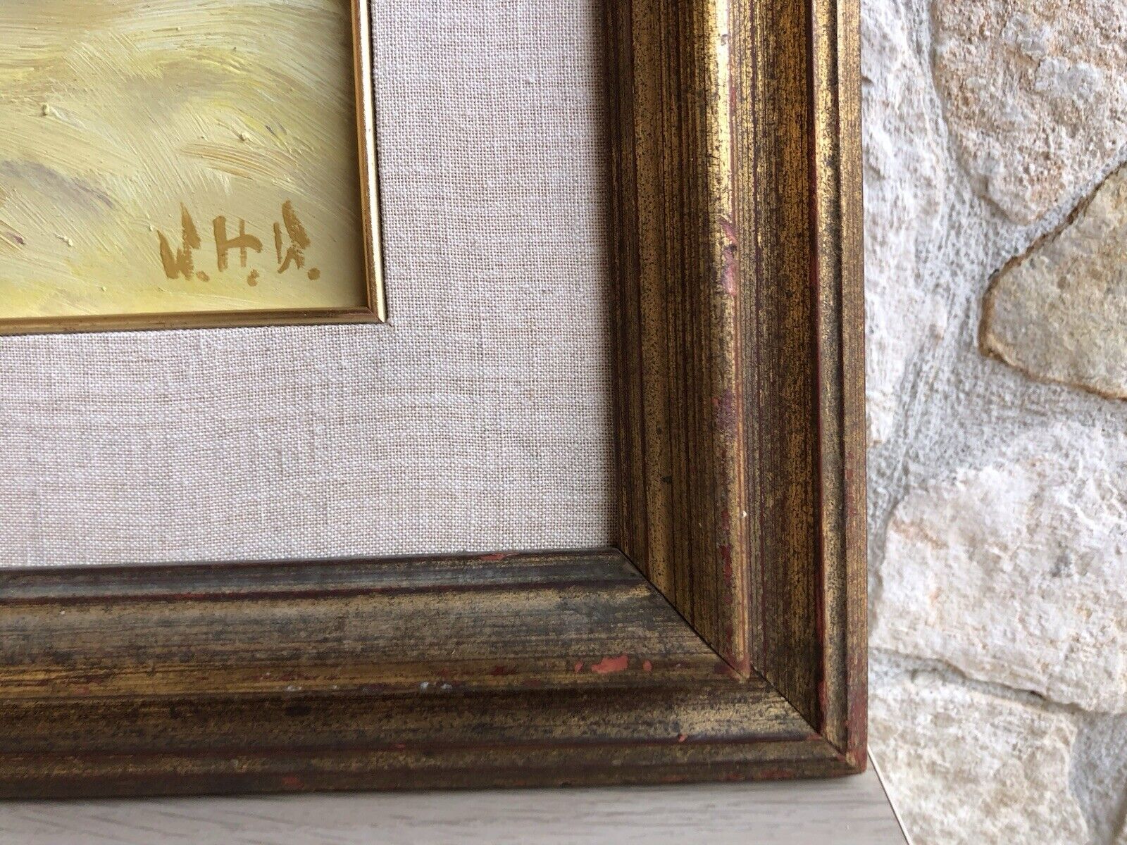Quadro -Marina- dipinto a olio su tavola