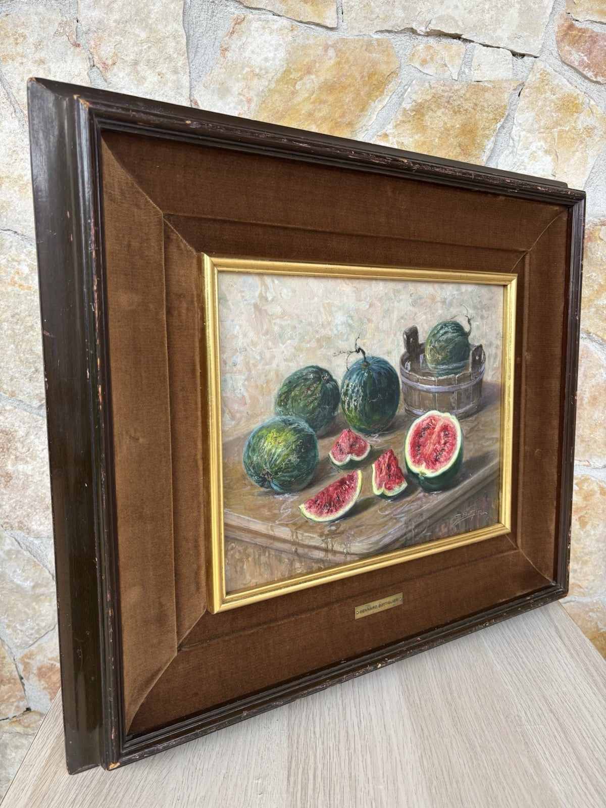 Quadro -Natura Morta- Gennaro Bottiglieri dipinto a olio