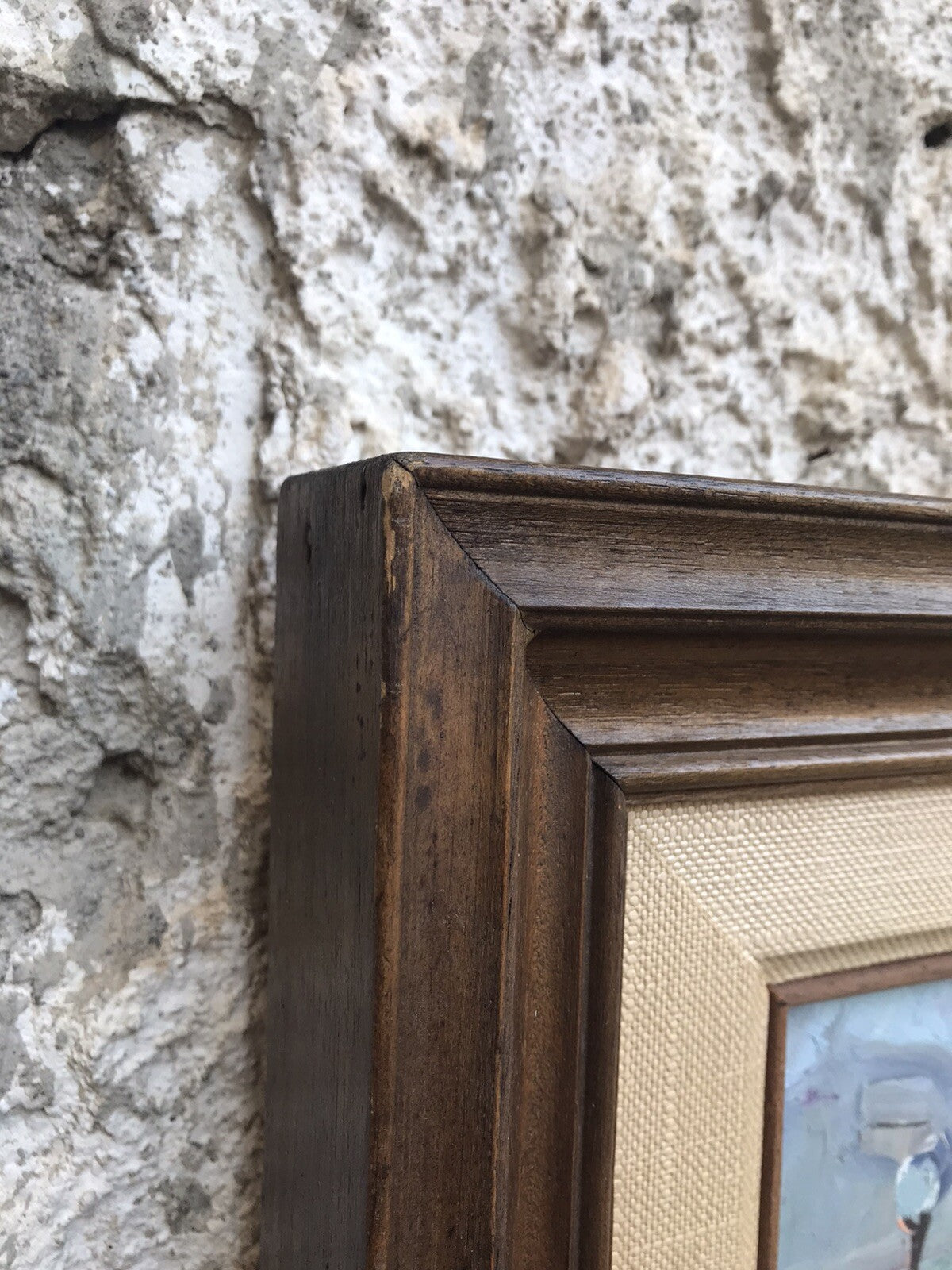 QUADRO VINTAGE -MARINA-DIPINTO A OLIO SU TAVOLETTA