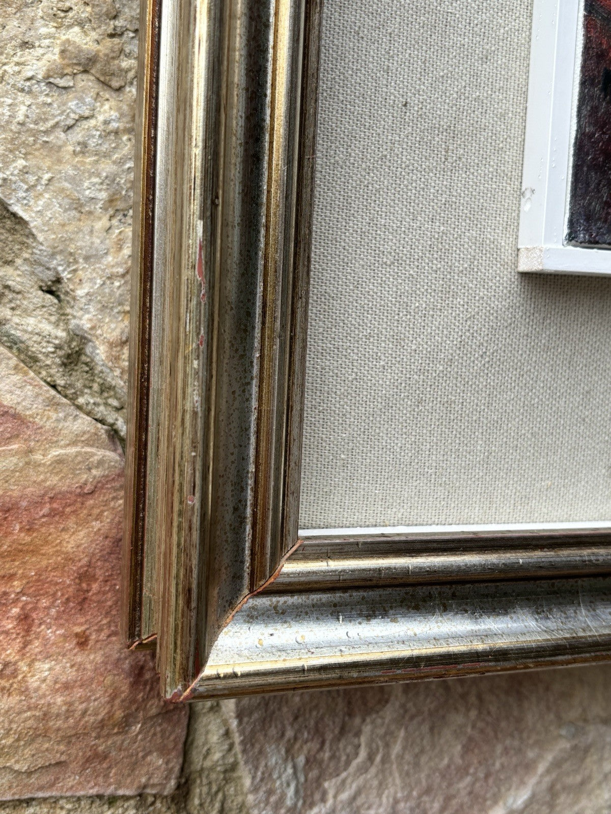 Quadro -Paesaggio Con Case- Achille Capaldo dipinto a olio su tela