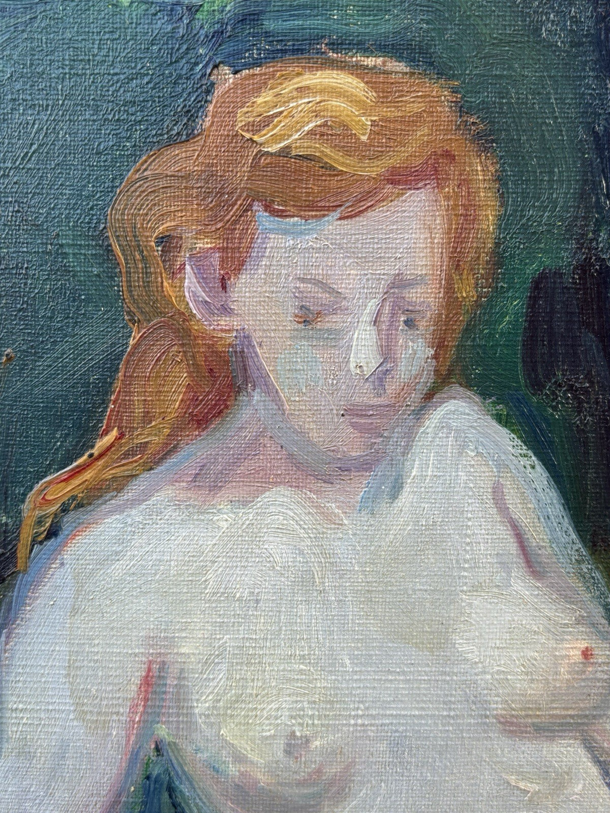 Quadro -Nudo Artistico- Errico Placido dipinto a olio su tela