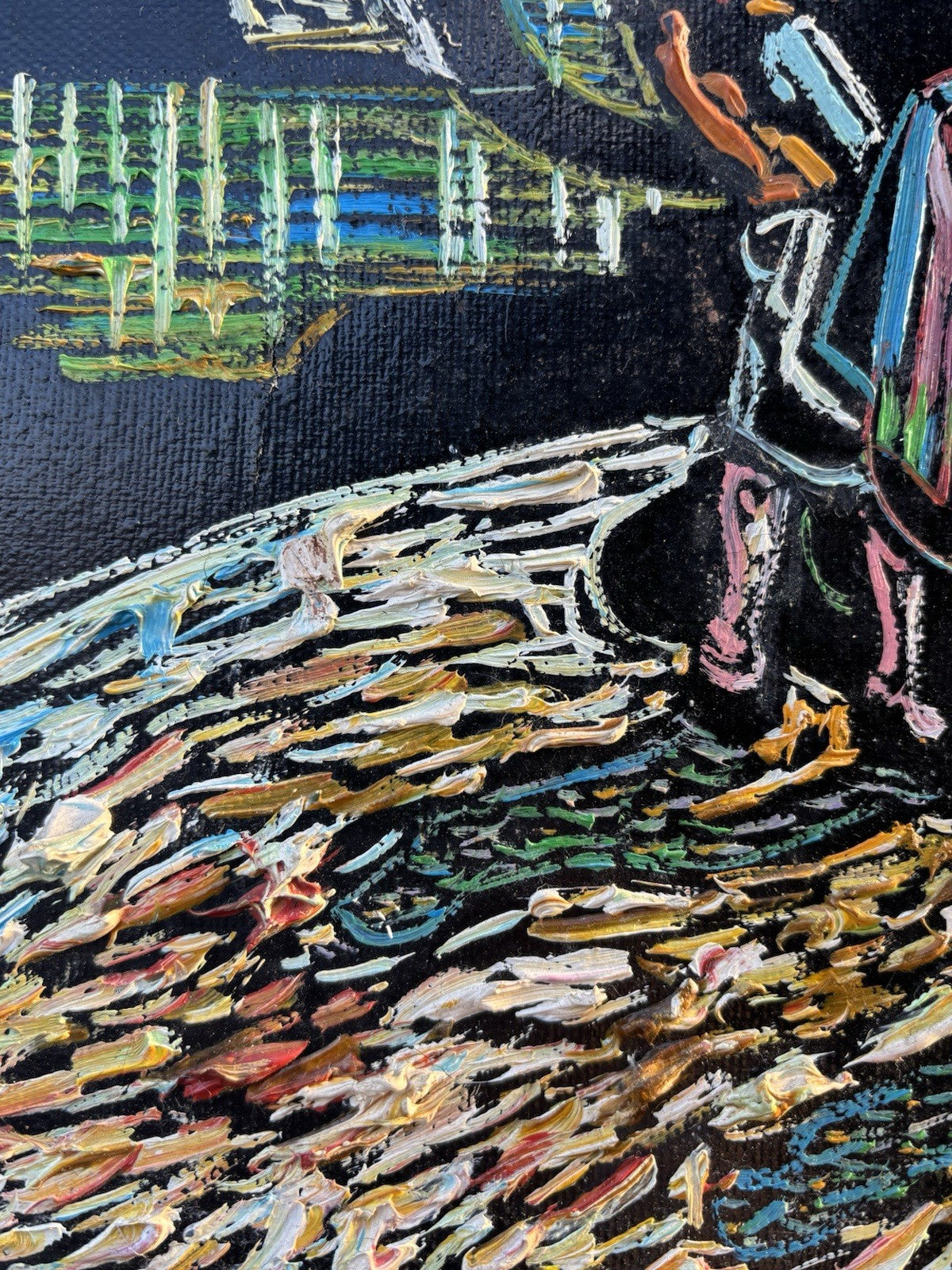 Quadro -Paesaggio- Marcello Piacentini dipinto a olio su tela