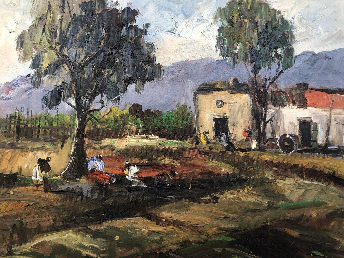 Quadro vintage -Paesaggio- dipinto a olio