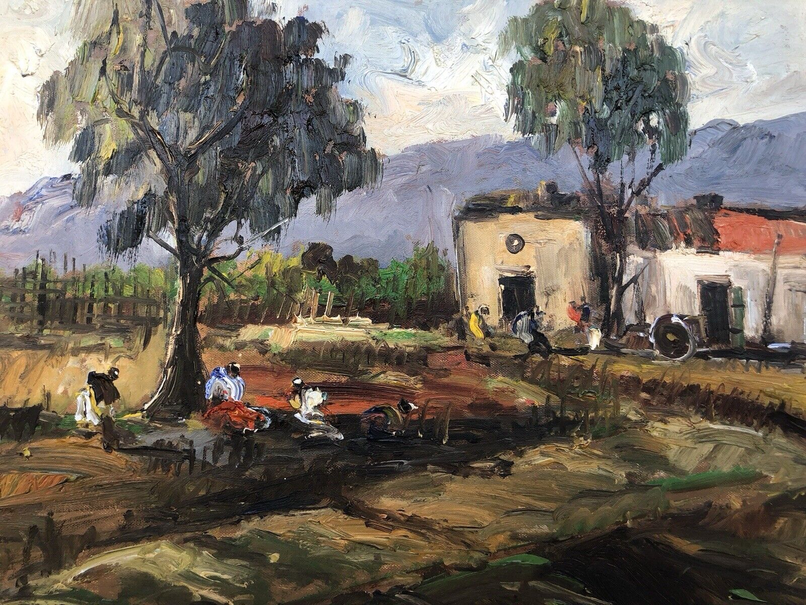 Quadro vintage -Paesaggio- dipinto a olio