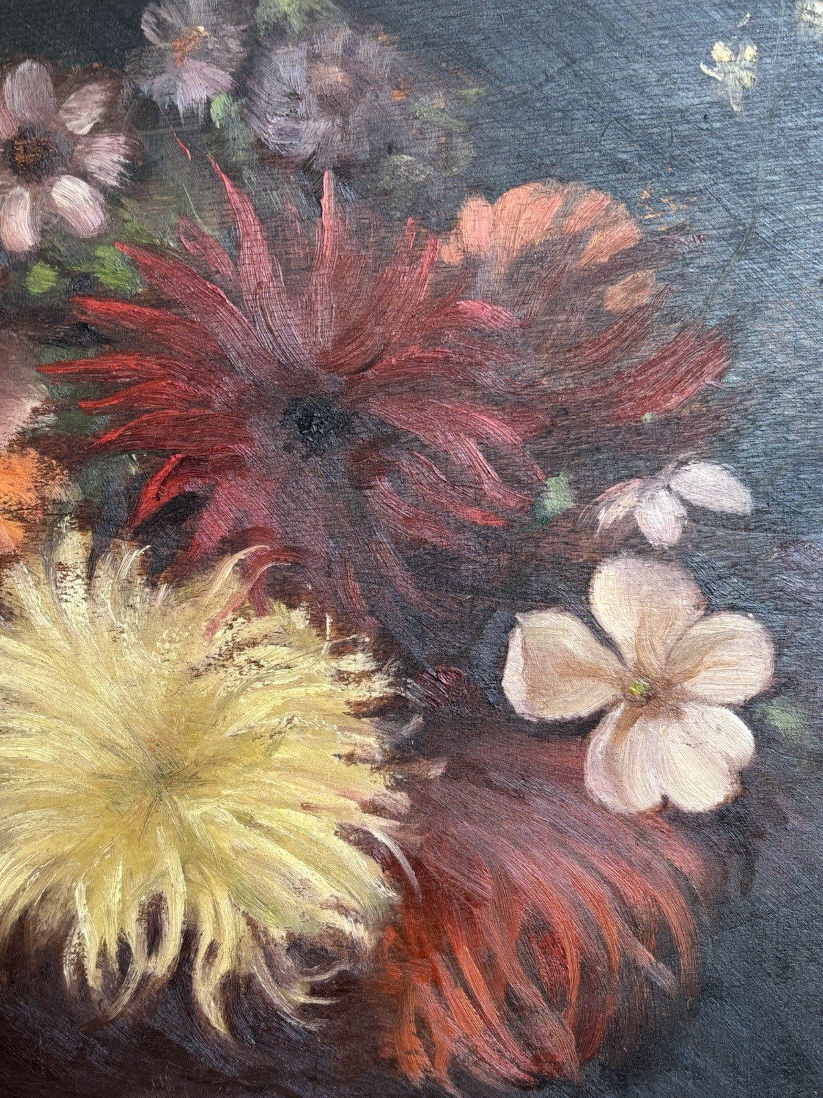 Quadro -Vaso Con Fiori- Augusto Cassandro dipinto a olio su tavoletta