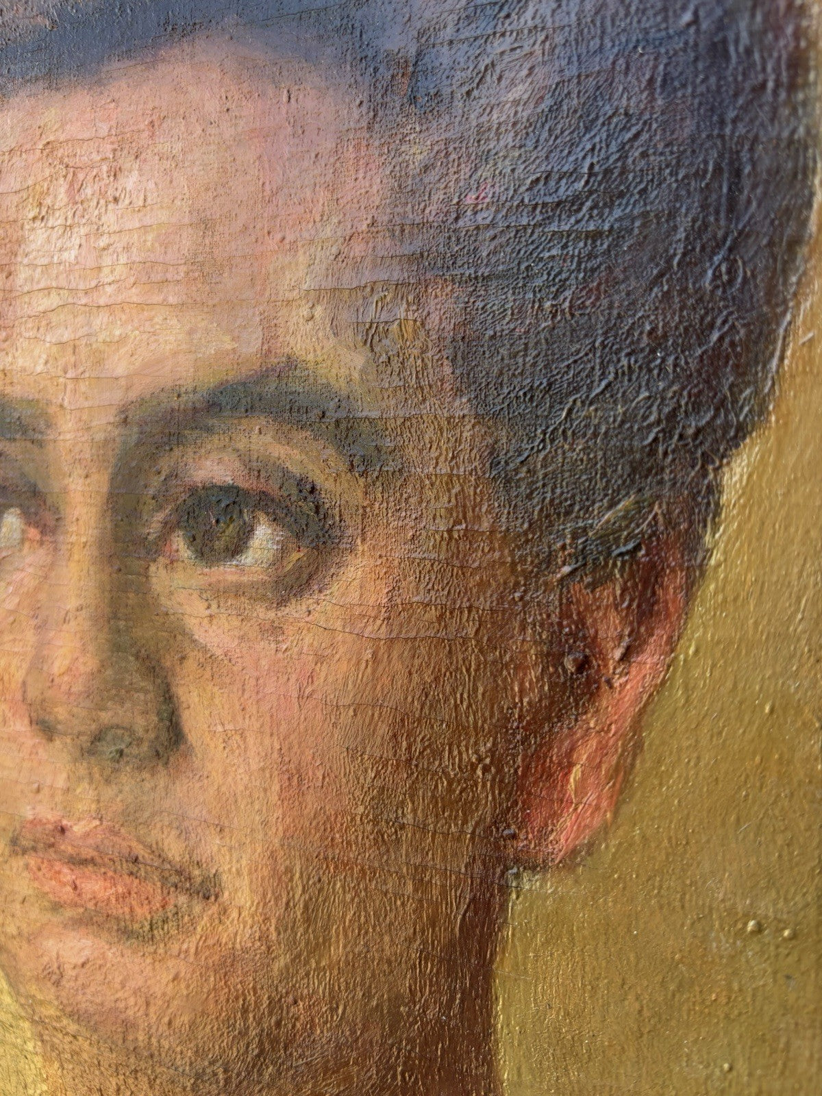 Quadro antico -Figura Di Donna- dipinto a olio su tela