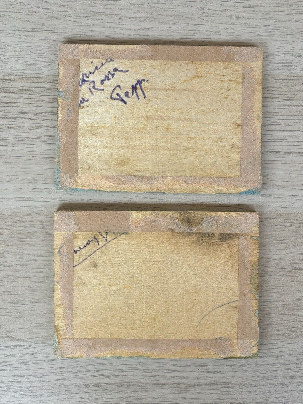 Coppia di quadri dipinti a olio su tavoletta