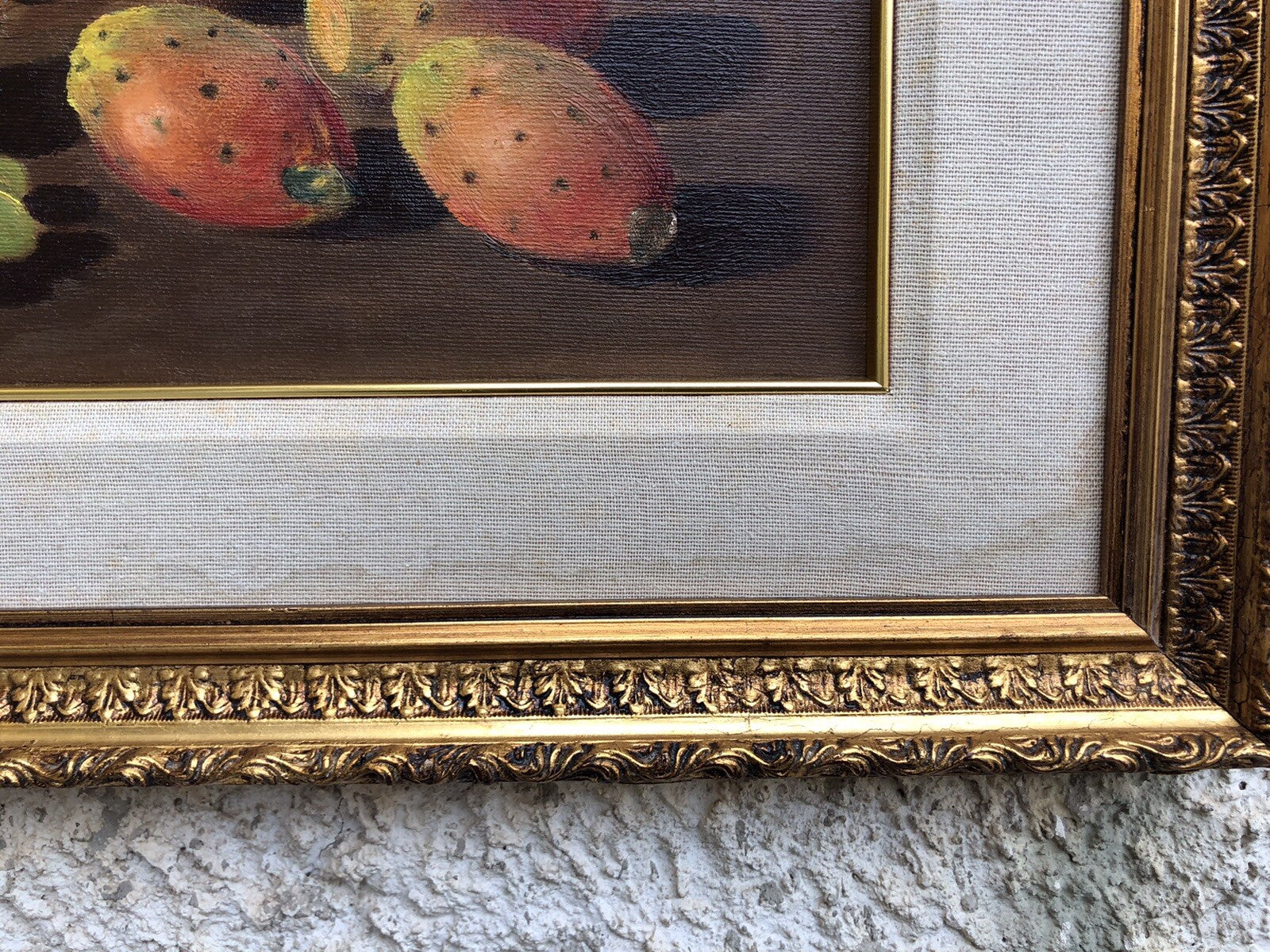 Quadro vintage -Natura Morta- dipinto a olio su tela