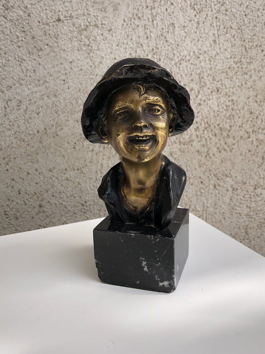 Scultura In Bronzo Vintage “Scugnizzo”