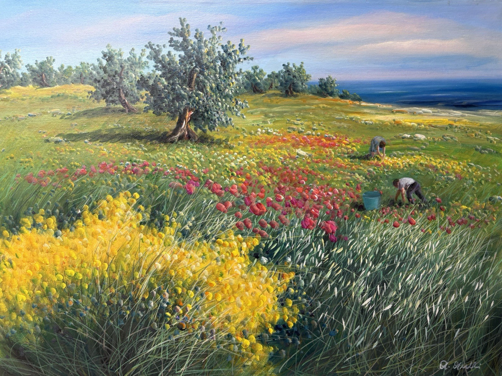 Quadro -Paesaggio- Antonio Anelli- dipinto a olio su tela