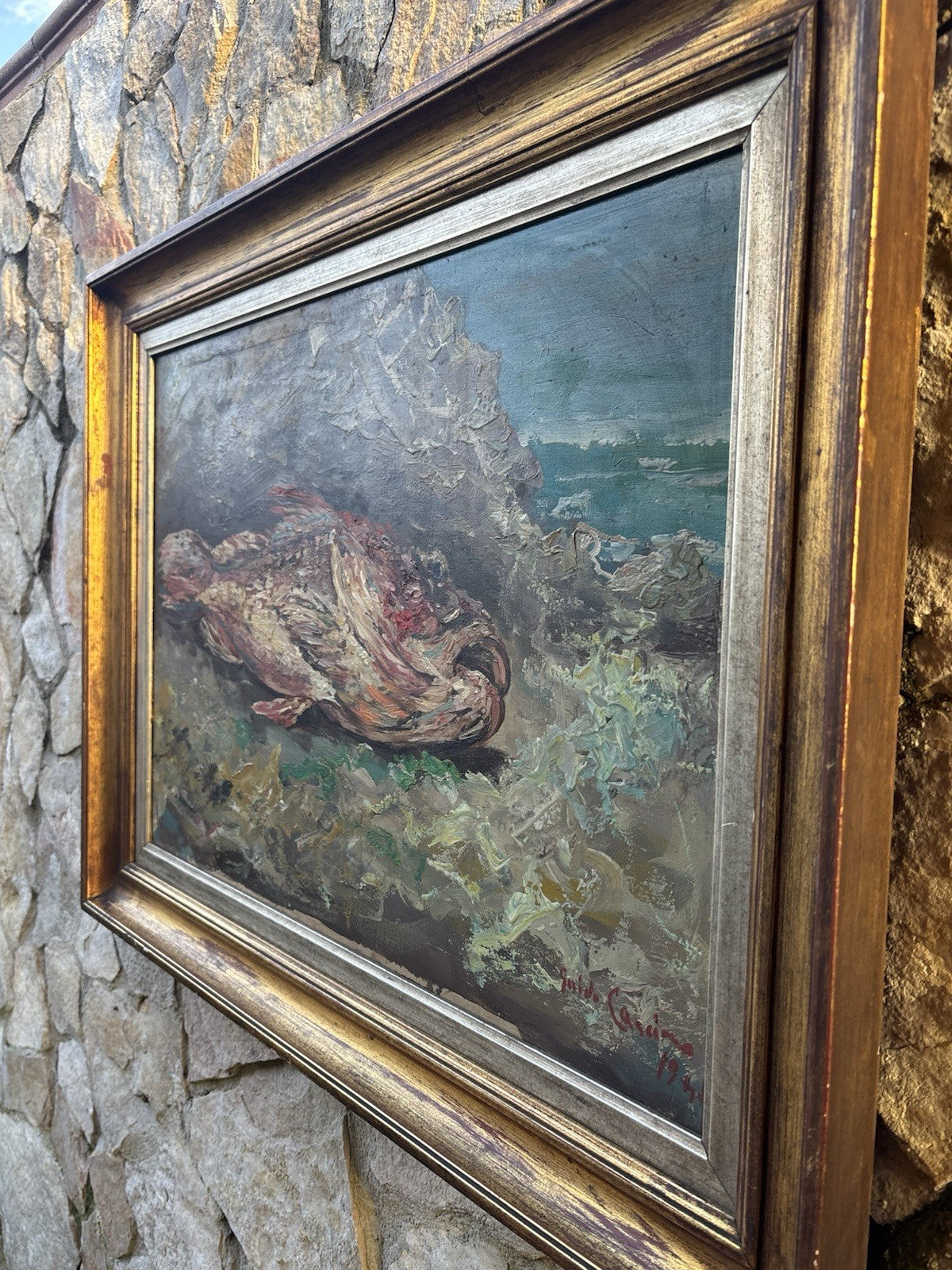 Quadro -Scorfano Rosso- Guido Casciaro dipinto a olio