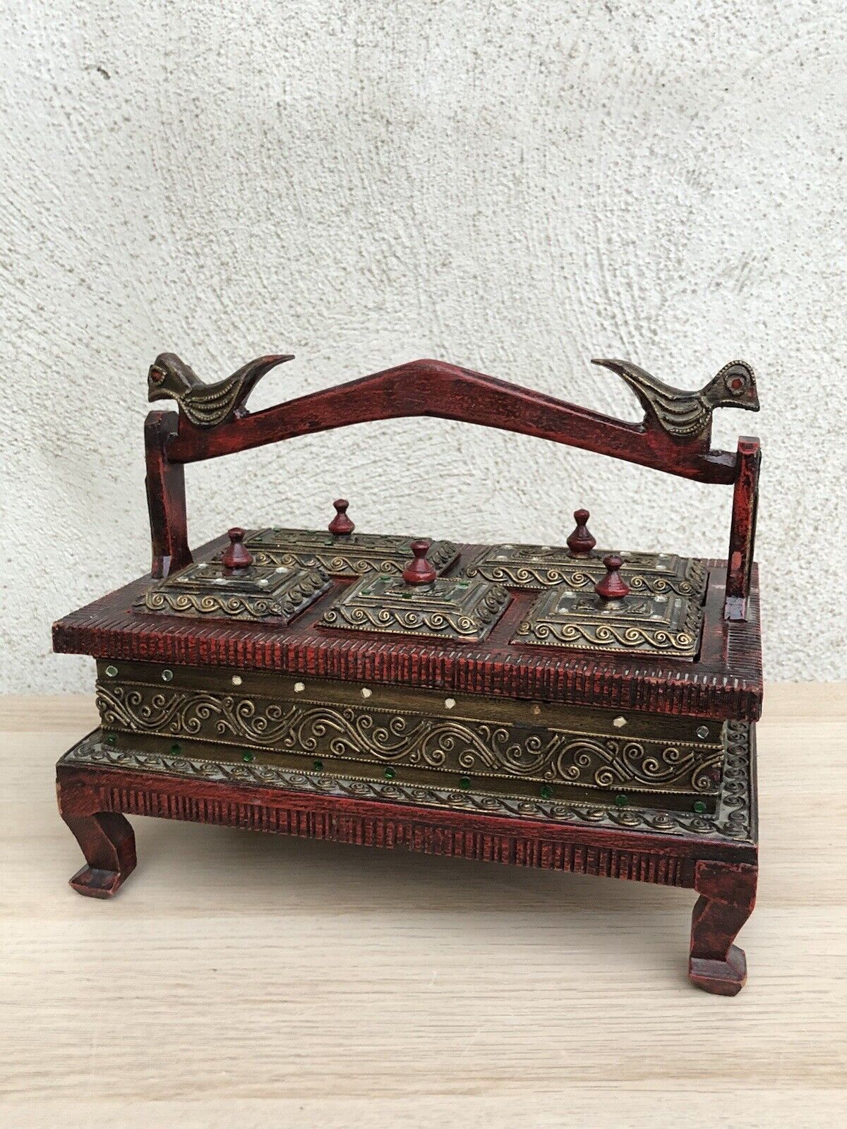 Scatola Portagioie Indiana In Legno