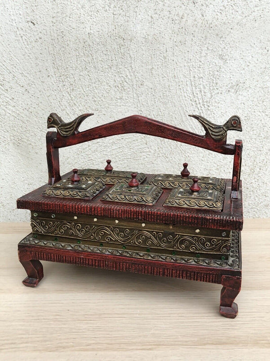 Scatola Portagioie Indiana In Legno