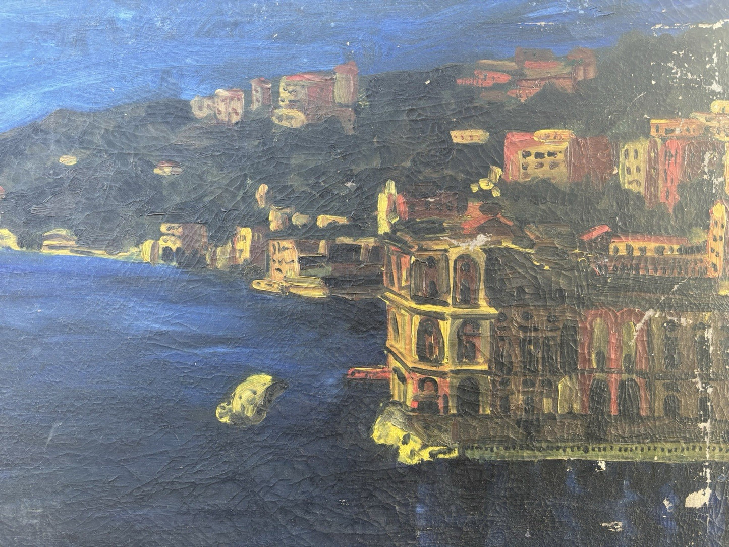 Quadro -Palazzo Donn’Anna- Vincenzo Montefusco dipinto a olio su tela