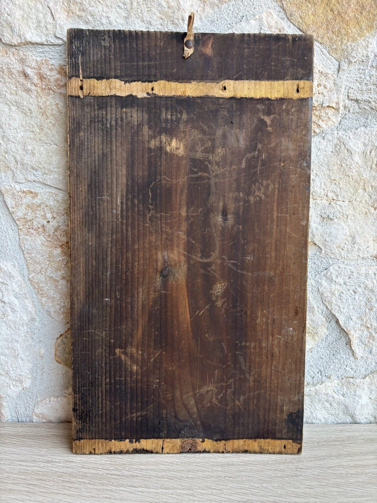 Quadro antico -Paesaggio Alpino- dipinto a olio su tavola