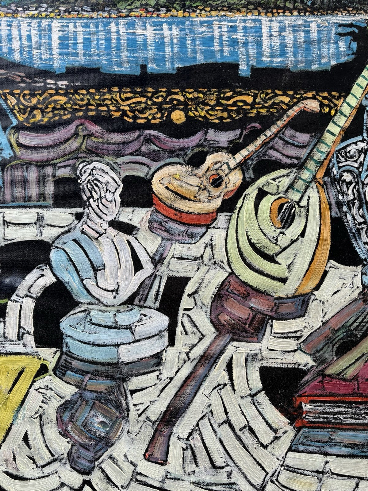 Quadro -Romanticismo- Marcello Piacentini dipinto a olio su tela