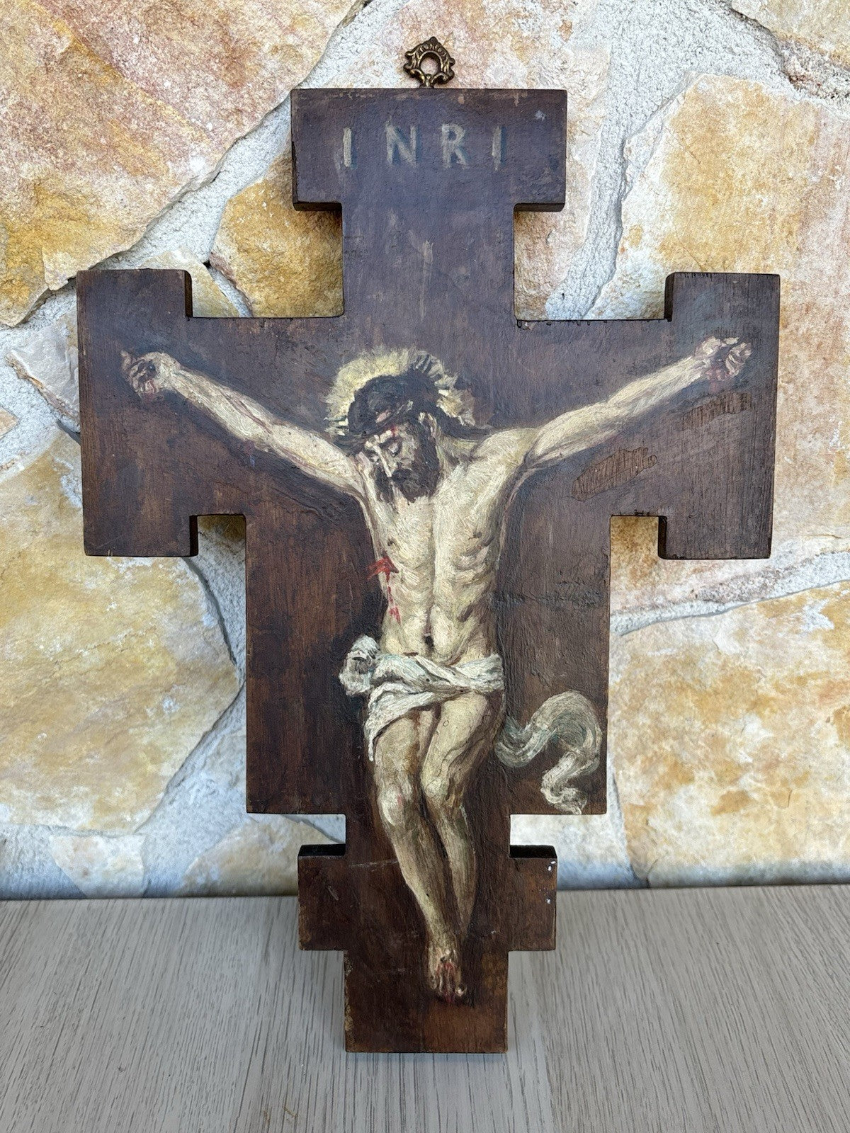 Quadro Vintage, Dipinto A Olio Su Legno