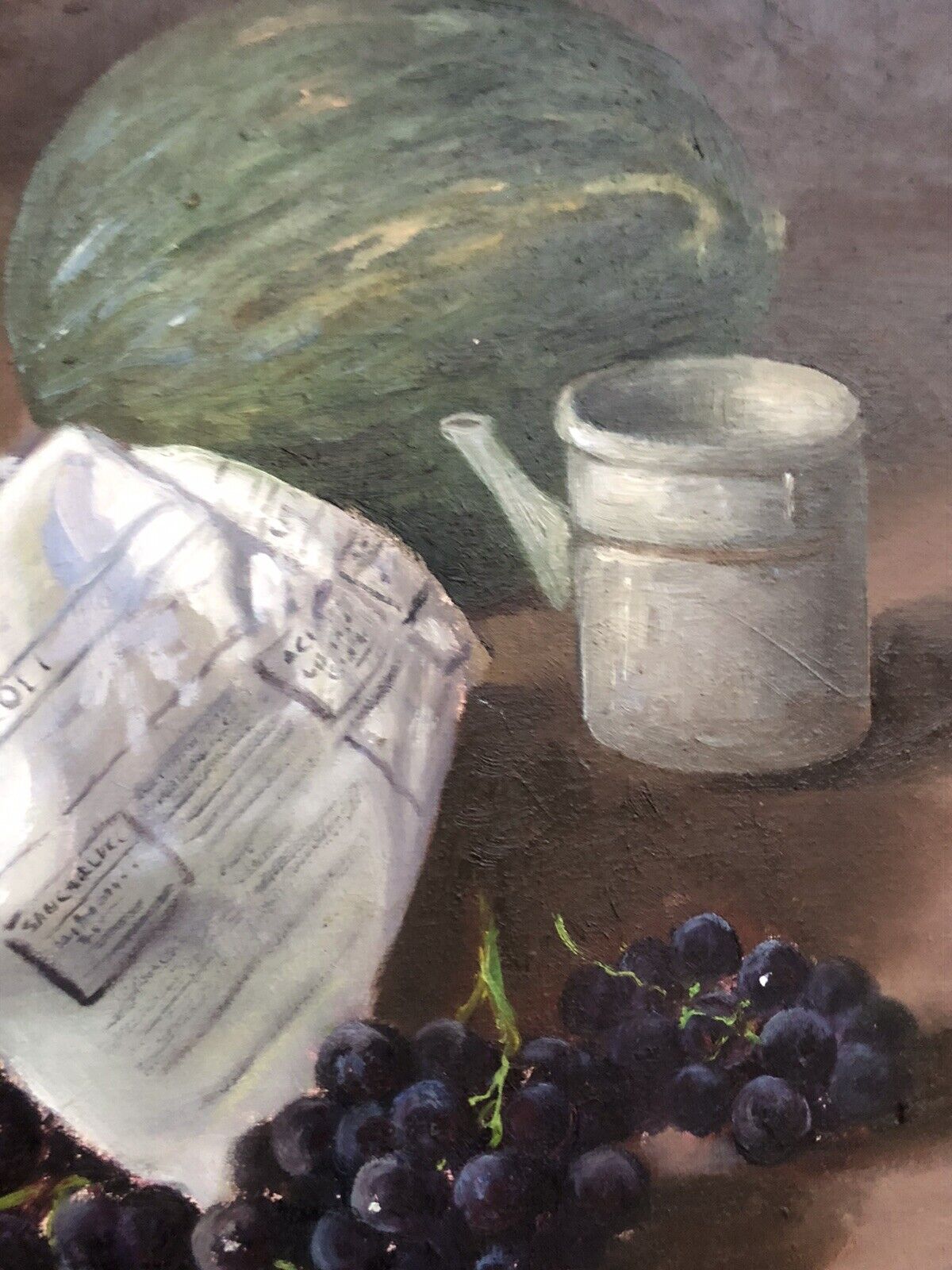 Quadro vintage -Natura Morta- dipinto a olio su tela