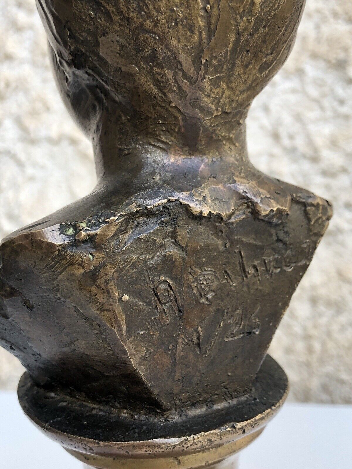Scultura vintage in bronzo -A. Di Lucca 1/26