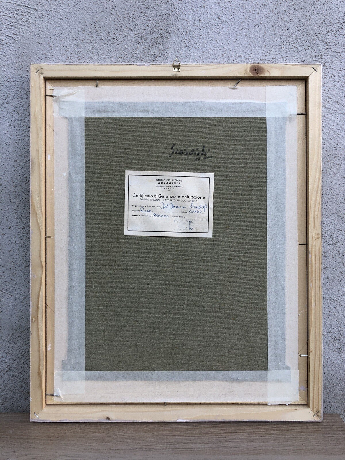 Quadro vintage -Natura Morta- dipinto a olio su tela