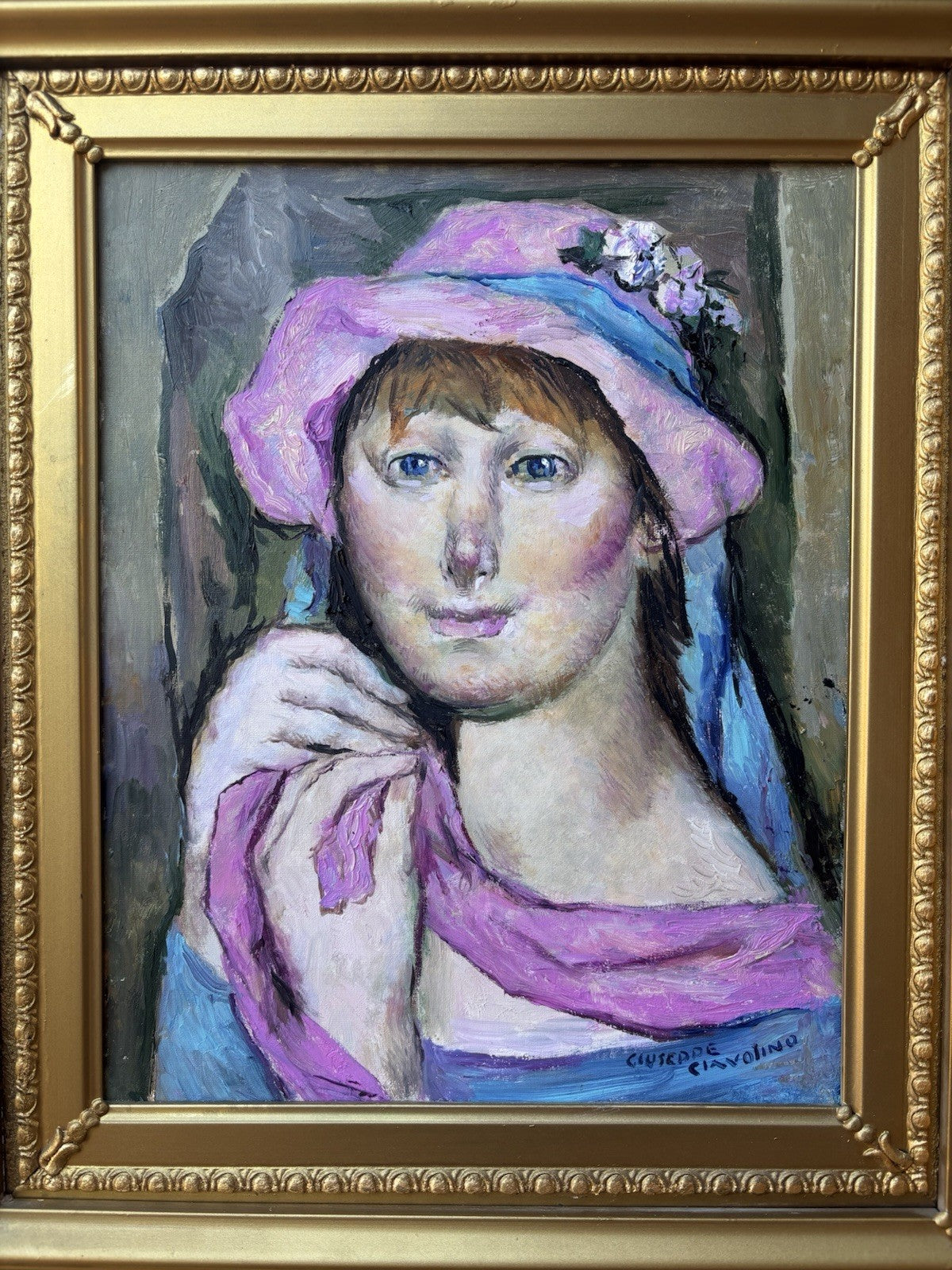 Quadro -Figura Femminile- Giuseppe Ciavolino- dipinto a olio su tela