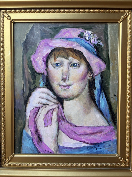Quadro -Figura Femminile- Giuseppe Ciavolino- dipinto a olio su tela