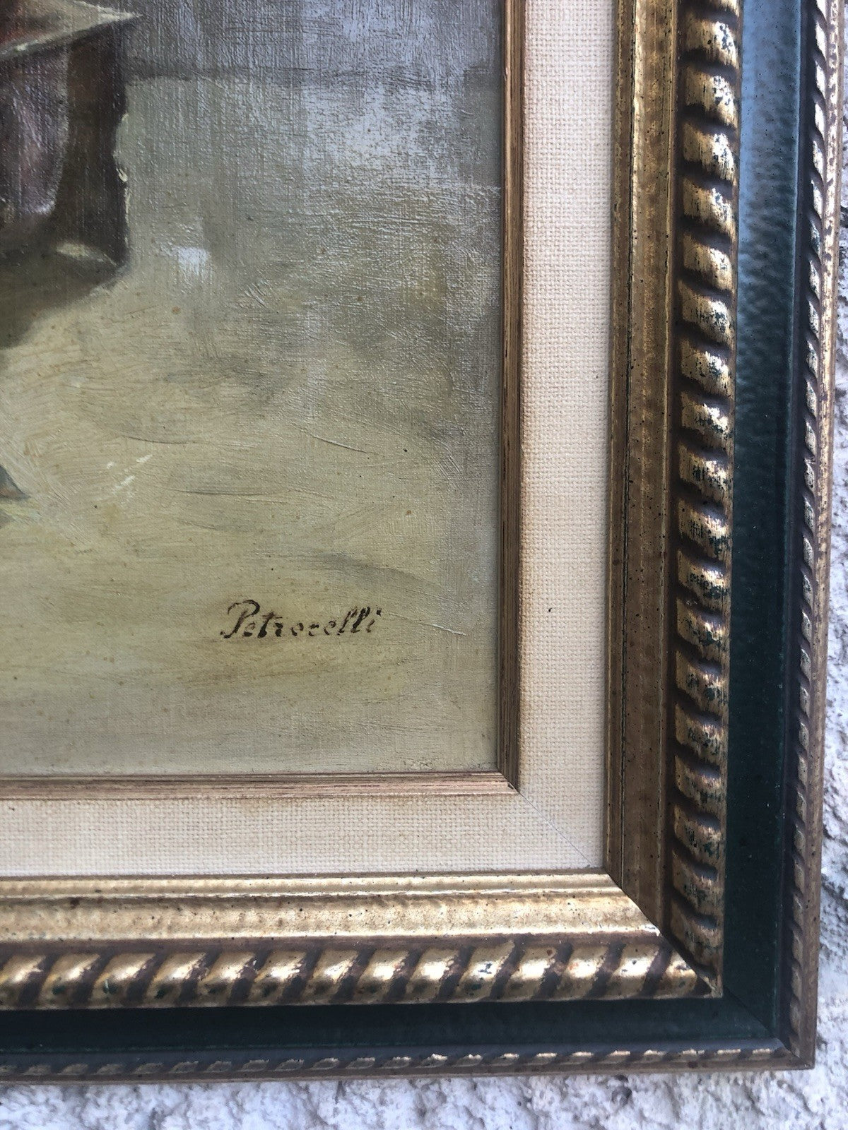 Quadro -Fanciulli In Lettura- dipinto a olio su tela