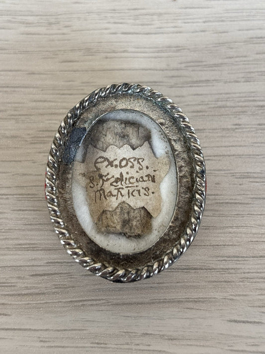 Reliquia Antica Con Sigillo Cera Lacca