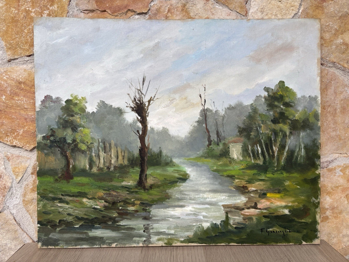 Quadro -Paesaggio- Francesco Graniglia dipinto a olio su tela