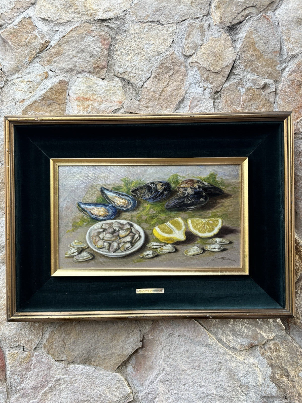 Quadro -Natura Morta- Gennaro Bottiglieri dipinto a olio