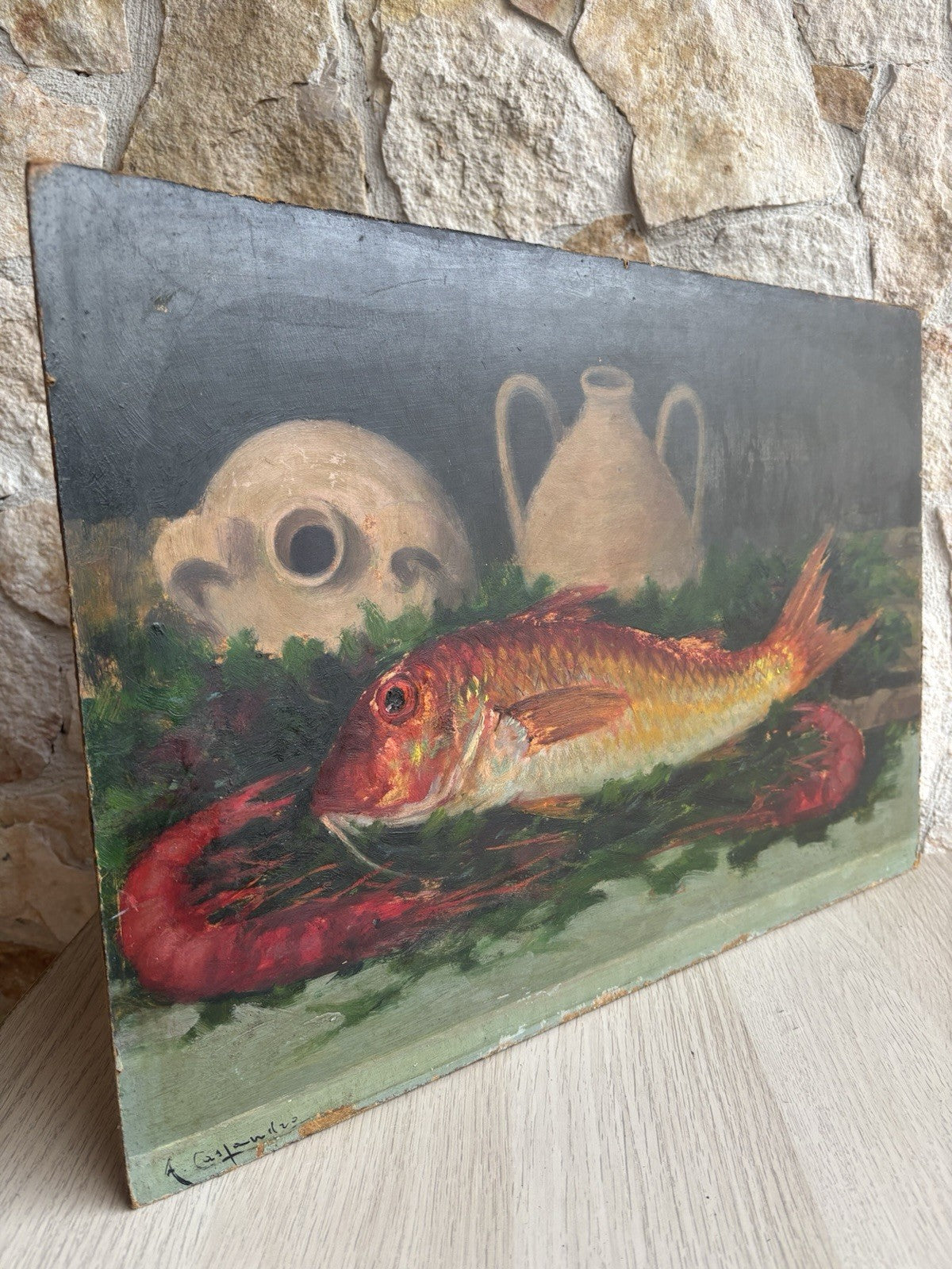 Quadro -Natura Morta- Augusto Cassandro dipinto a olio