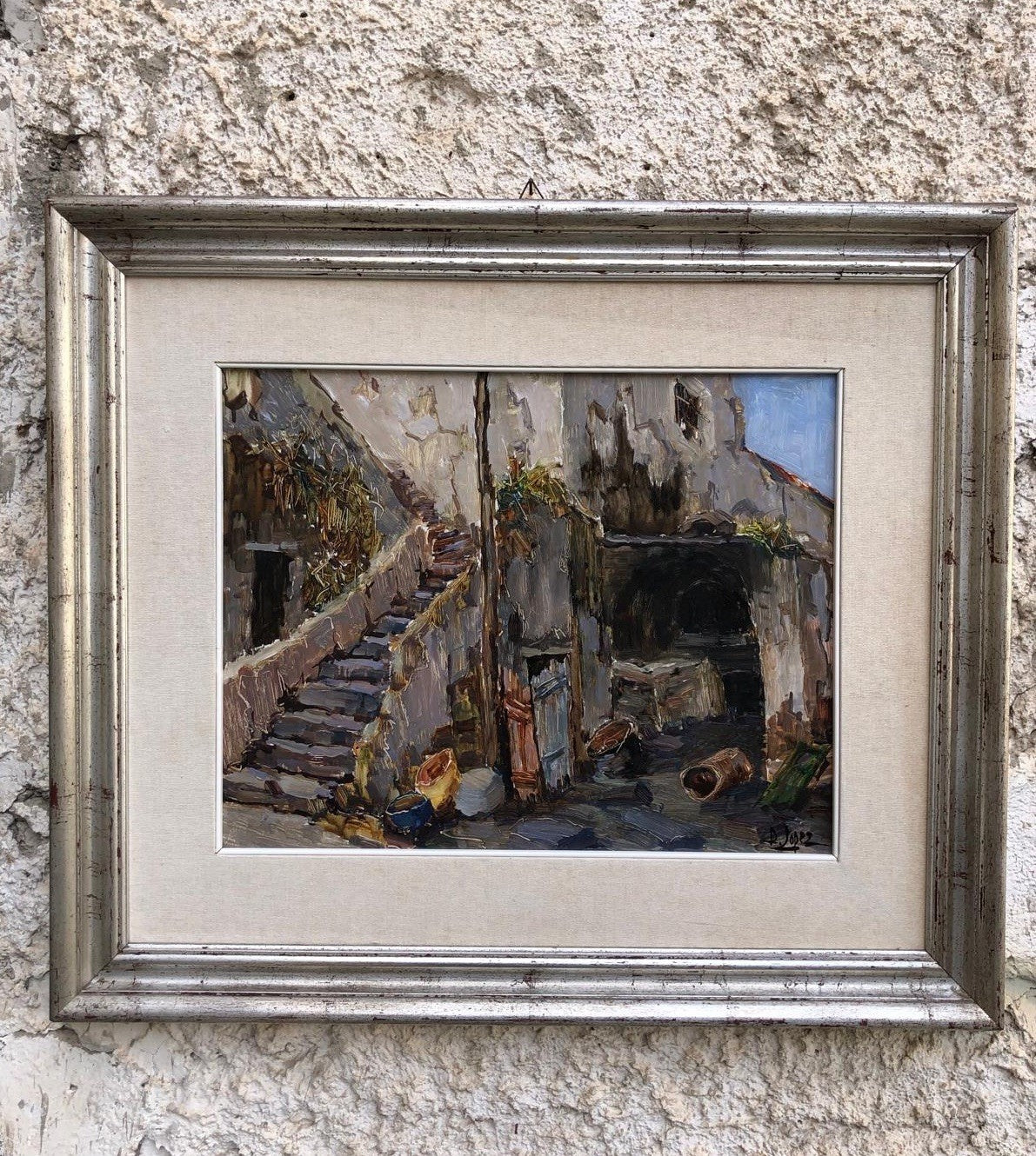 Quadro -Vecchio Forno- Raffaele Lopez dipinto a olio