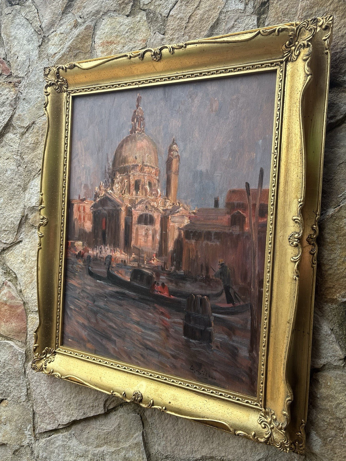 Quadro -Marina Di Venezia- Antonio D’urso- dipinto a olio