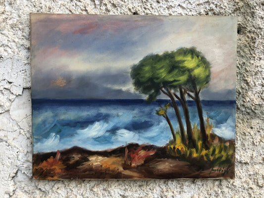 Quadro -Paesaggio- dipinto a olio su tela