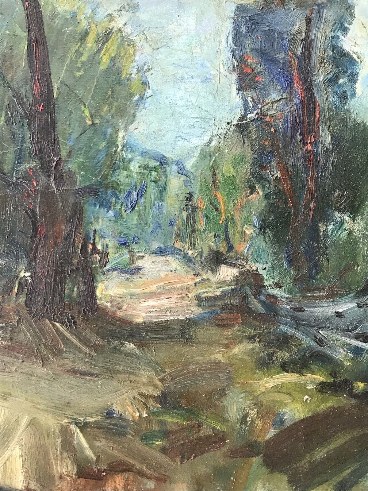QUADRO ERRICO PLACIDO - PAESAGGIO-DIPINTO A OLIO SU TAVOLA