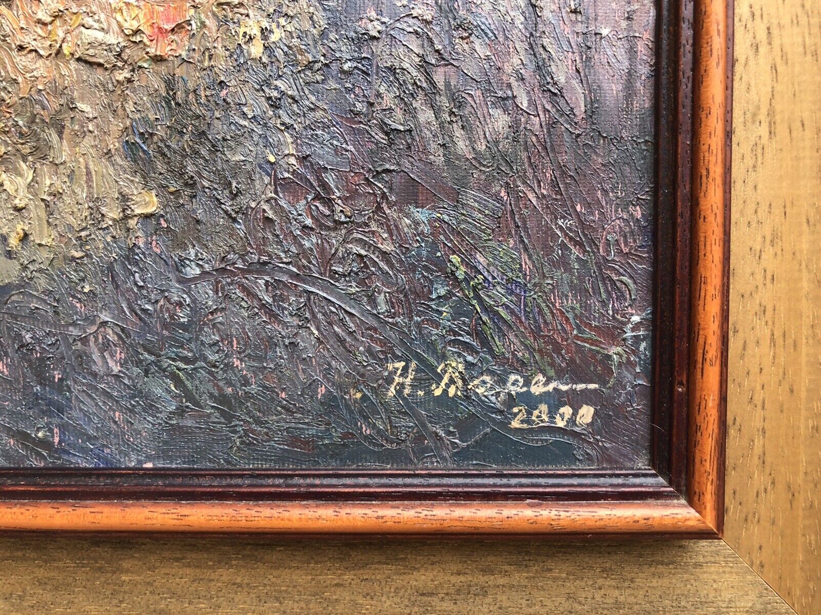 Quadro vintage -Panorama- dipinto a olio su tela