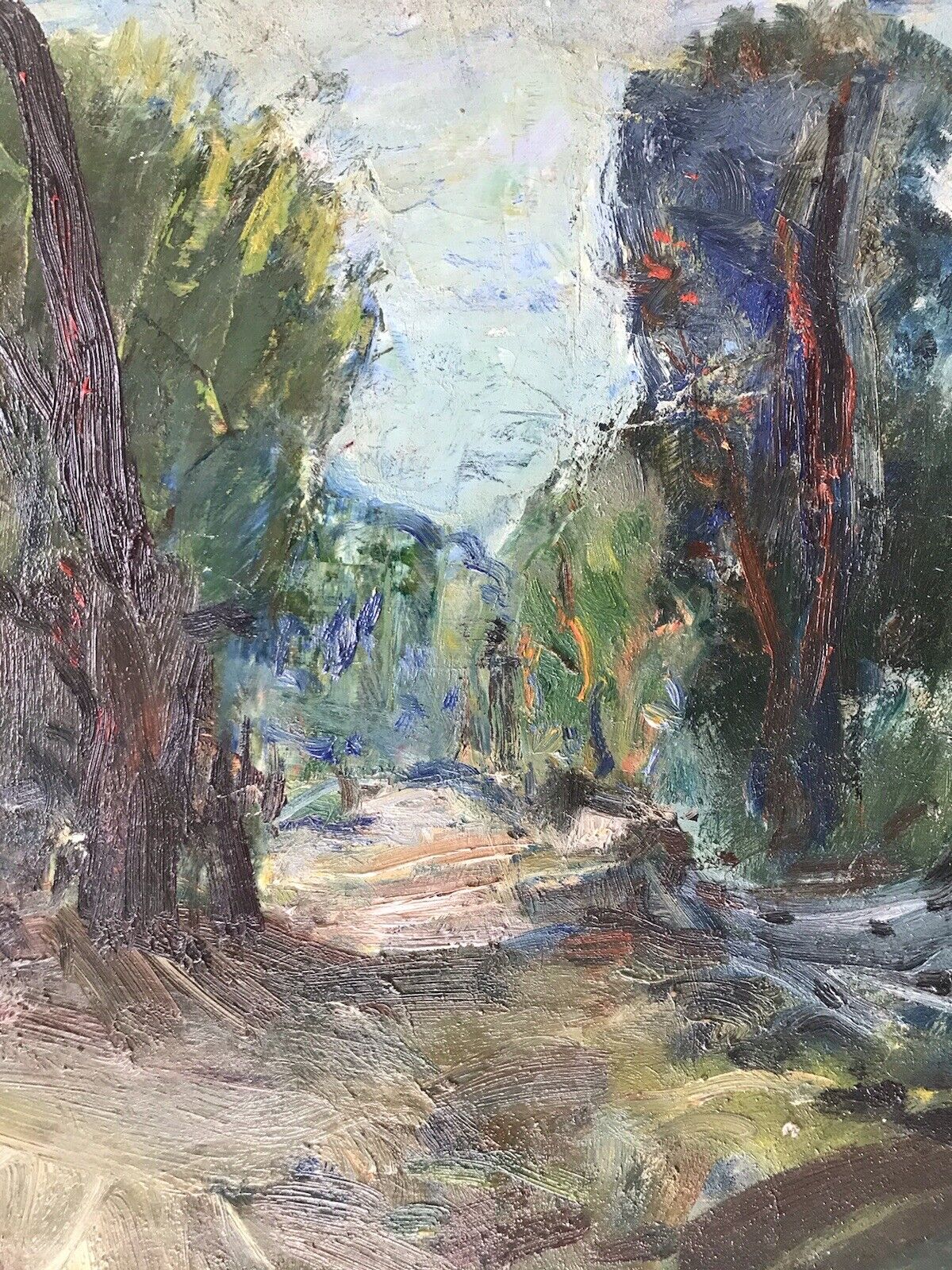 QUADRO ERRICO PLACIDO - PAESAGGIO-DIPINTO A OLIO SU TAVOLA