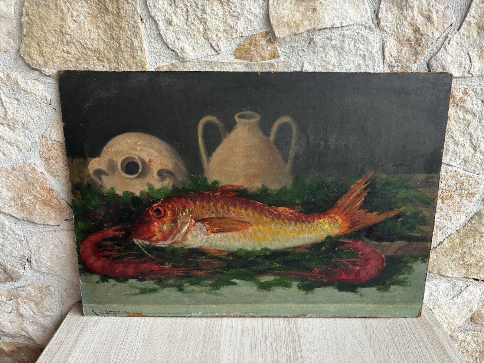 Quadro -Natura Morta- Augusto Cassandro dipinto a olio