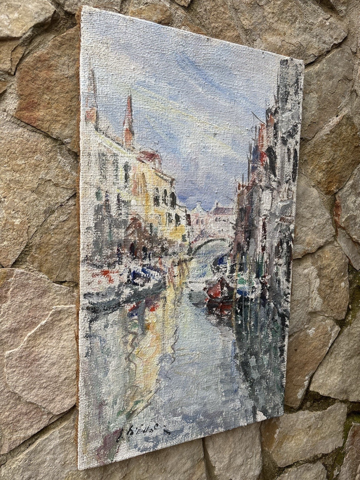 Quadro -Venezia- Edmondo Di Napoli dipinto a olio su tela