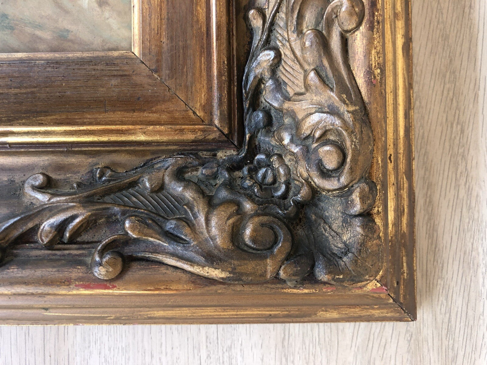 Quadro vintage -Contadina- dipinto a olio