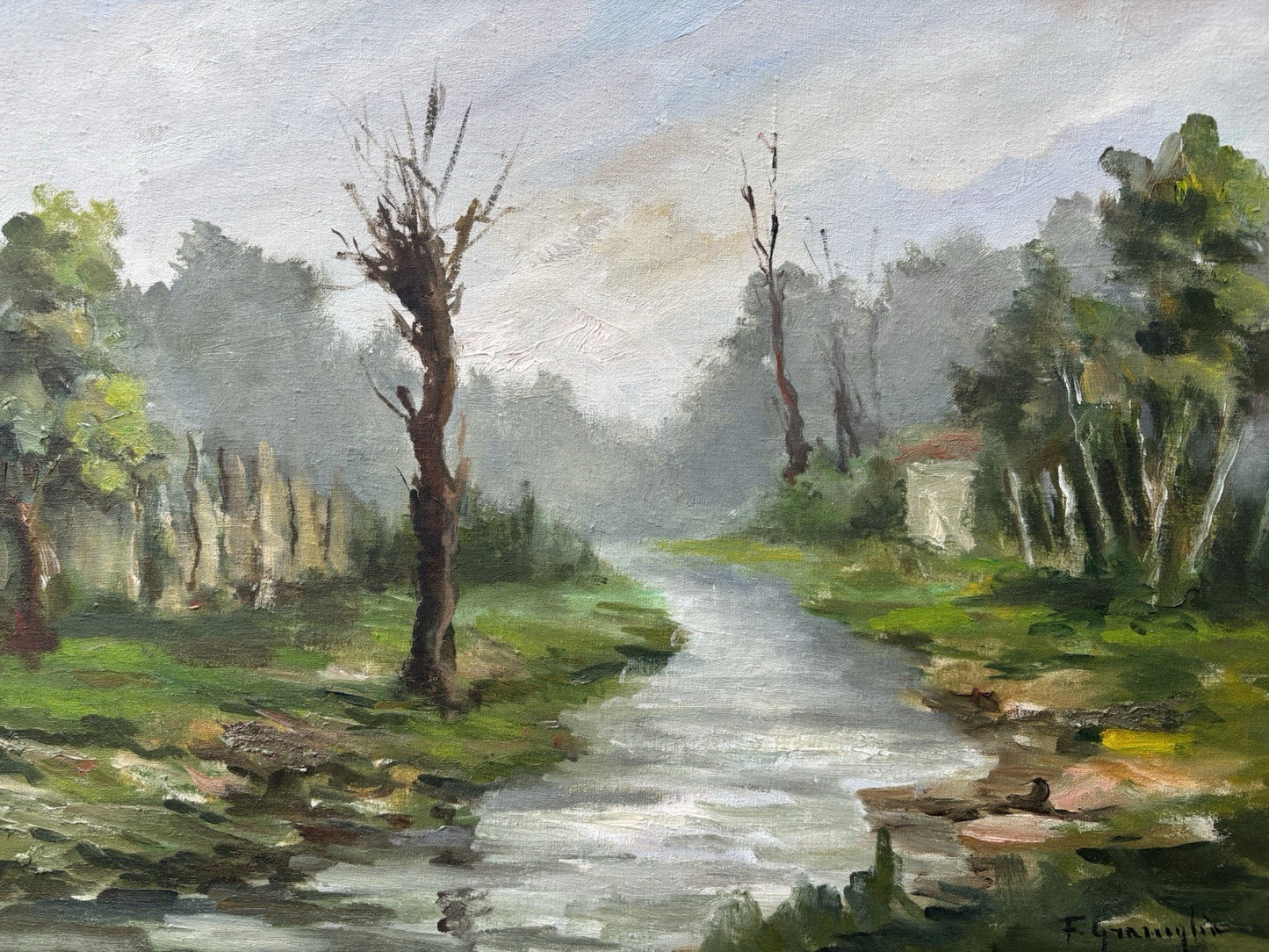 Quadro -Paesaggio- Francesco Graniglia dipinto a olio su tela